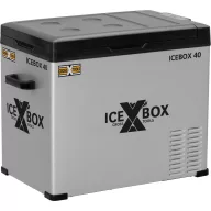   CrossTools ICEBOX 40 Hűtőláda EEK: F (A - G) Kompresszor 230 V, 24 V, 12 V Ezüst (matt), Fekete 37 l