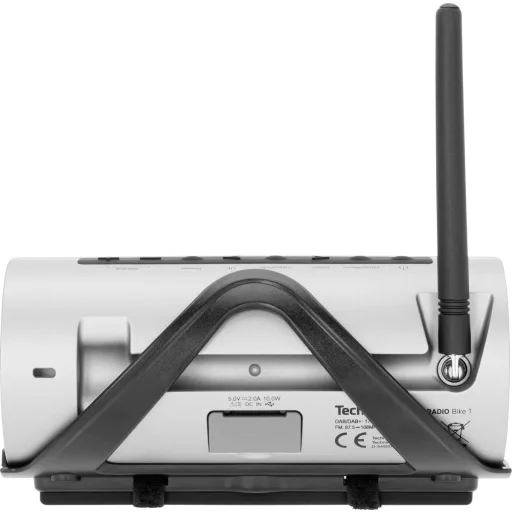TechniSat DIGITRADIO Bike 1 Táskarádió DAB+, DAB, URH Bluetooth® Vízálló, Fröccsenő víz ellen védett, Újratölthető Fekete, Ezüst