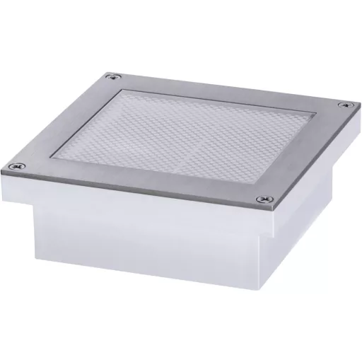 Paulmann Brick 94336 Padlóba építhető lámpa Fixen beépített LED-es LED 3 W Alumínium, Szürke