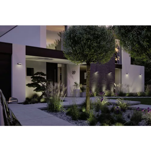 Paulmann 94335 Napelemes fali lámpa EEK: G (A - G) 3 W Melegfehér Sötétszürke