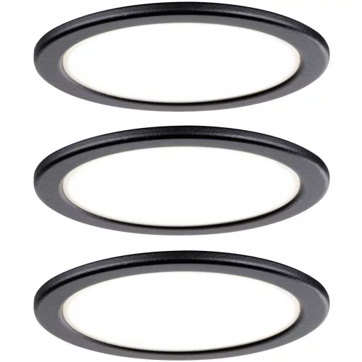 Paulmann LED-es bútormegvilágító lámpa LED Fixen beépített LED-es 9 W Melegfehér Fekete