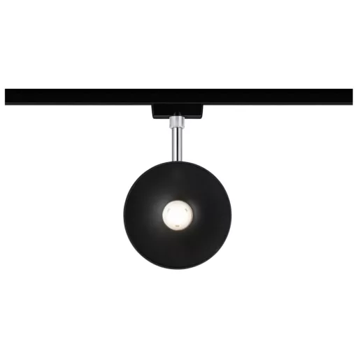 Paulmann URail Spot Sphere LED-es sín fényszóró URail 7.4 W LED Fekete (matt), Króm