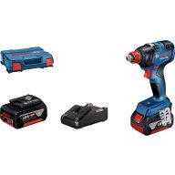   Bosch Professional GDX 18V-200 06019J2206 Akkus ütvecsavarozó 200 Nm 18 V Vele szállított akkuk száma 2 4.0 Ah Lítiumion 2. akkuval, Töltővel, Hordtáskával,