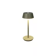   Konstsmide 7830-630 Lyon LED-es akkus asztali lámpa 2.5 W Melegfehér, RGB Zöldes szürke