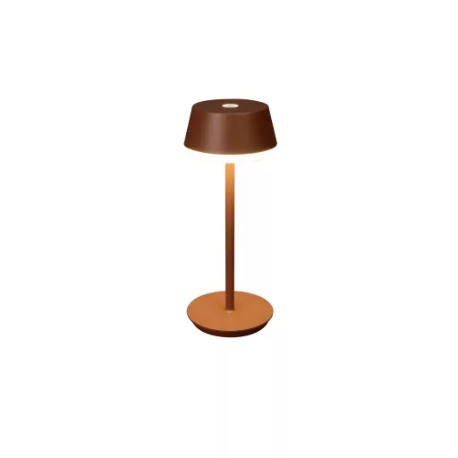 Konstsmide 7830-960 Lyon LED-es akkus asztali lámpa 2.5 W Melegfehér, RGB Terrakotta