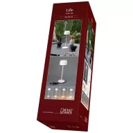   Konstsmide 7834-250 Lille LED-es akkus asztali lámpa 3.5 W Melegfehér Fehér