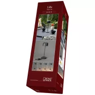  Konstsmide 7834-750 Lille LED-es akkus asztali lámpa 3.5 W Melegfehér Fekete