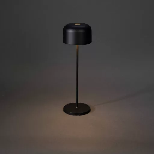 Konstsmide 7834-750 Lille LED-es akkus asztali lámpa 3.5 W Melegfehér Fekete