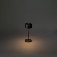   Konstsmide 7835-750 Lille LED-es akkus asztali lámpa 2.2 W Melegfehér Fekete