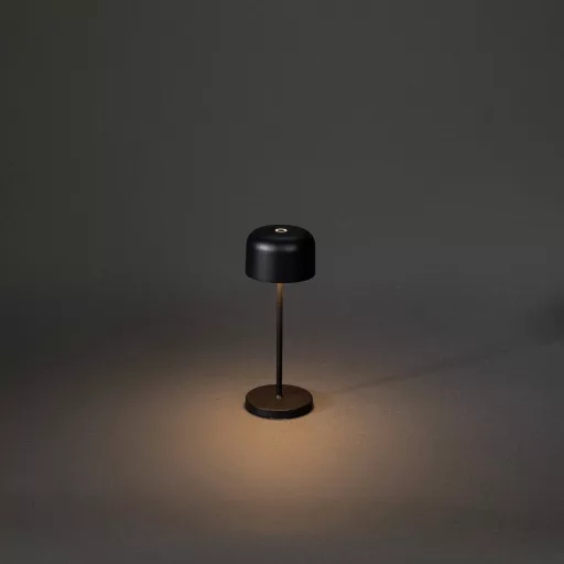Konstsmide 7835-750 Lille LED-es akkus asztali lámpa 2.2 W Melegfehér Fekete