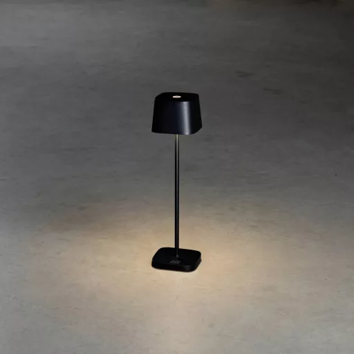 Konstsmide 7829-750 Capri LED-es akkus asztali lámpa 2.2 W Melegfehér Fekete