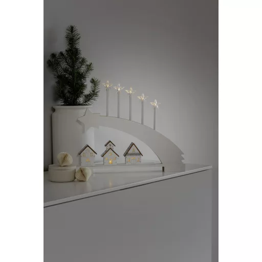 Konstsmide 3284-210 ÍV Csillag Melegfehér LED Fehér