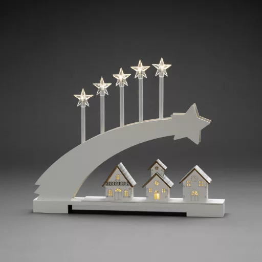 Konstsmide 3284-210 ÍV Csillag Melegfehér LED Fehér