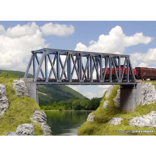 Vollmer 47801 N Acélhíd 1 vágányú Univerzális (H x Sz x Ma) 225 x 38 x 61 mm