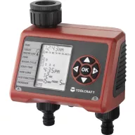   Kerti vízcsapra szerelhető 2-as öntözésvezérlő, öntözőkomputer, Toolcraft TO-7141443