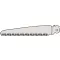 Felco 600/3 600/3 Tartalék fűrészlap 160 mm