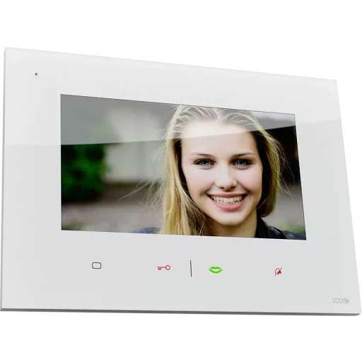 m-e modern-electronics VDV-807 Videó kaputelefon Vezetékes Beltéri egység Fehér