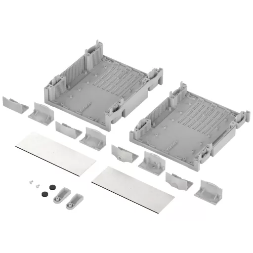 Bopla BO 32009 L BOTEGO mit Zubehör Asztali műszerdobozok 174 x 196.9 x 65.2 ABS Élénk szürke (RAL 7035) 1 db