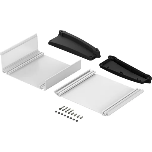 Bopla ATPH 1865-0150 ALU-TOPLINE_SET Pultos műszerdobozok (H x Sz x Ma) 181.2 x 150 x 68.2 mm Alumínium, ABS Natúr, Fekete (RAL 9005) 1 db