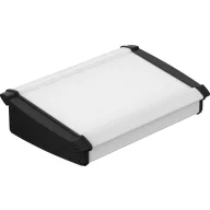   Bopla ATPH 1865-0250 ALU-TOPLINE_SET Pultos műszerdobozok (H x Sz x Ma) 181.2 x 250 x 68.2 mm Alumínium, ABS Natúr, Fekete (RAL 9005) 1 db