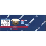   Bosch Accessories EXPERT M480 2608900754 Csiszolóháló rezgő csiszolóhoz Lyuk nélküli Szemcsézet 120 (H x Sz) 186 mm x 93 mm 50 db