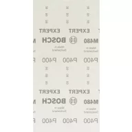   Bosch Accessories EXPERT M480 2608900775 Csiszolóháló rezgő csiszolóhoz Lyuk nélküli Szemcsézet 400 (H x Sz) 230 mm x 115 mm 50 db