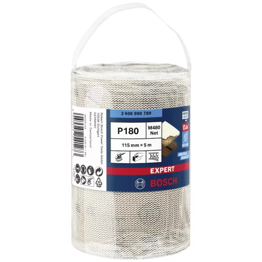 Bosch Accessories EXPERT M480 2608900789 Csiszolóháló tekercs Lyuk nélküli Szemcsézet 180 1 db