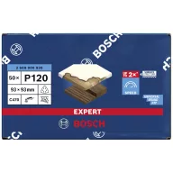   Bosch Accessories EXPERT C470 2608900930 Delta csiszolópapír Lyukas Szemcsézet 120 (H x Sz) 93 mm x 93 mm 50 db