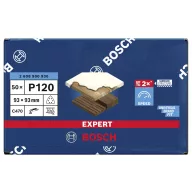   Bosch Accessories EXPERT C470 2608900930 Delta csiszolópapír Lyukas Szemcsézet 120 (H x Sz) 93 mm x 93 mm 50 db