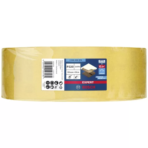 Bosch Accessories EXPERT C470 2608900975 Csiszolópapír tekercs Lyuk nélküli Szemcsézet 320 1 db