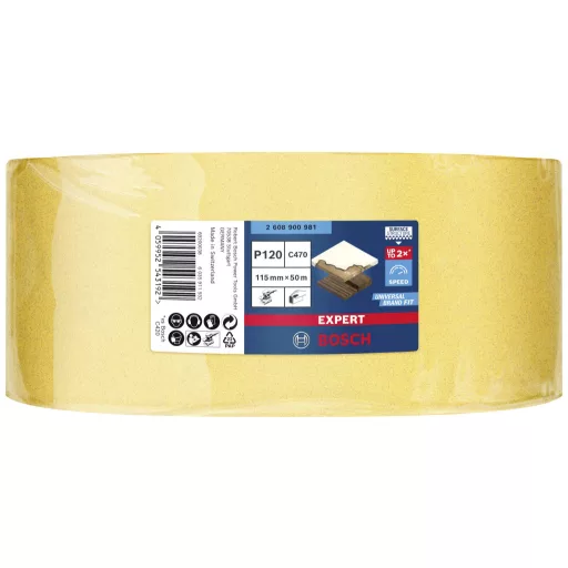 Bosch Accessories EXPERT C470 2608900981 Csiszolópapír tekercs Lyuk nélküli Szemcsézet 120 1 db