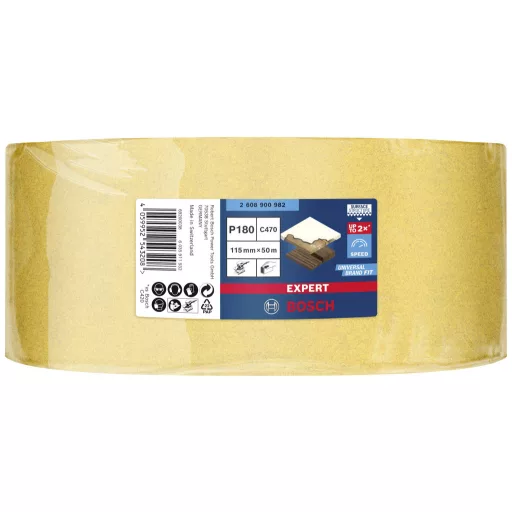 Bosch Accessories EXPERT C470 2608900982 Csiszolópapír tekercs Lyuk nélküli Szemcsézet 180 1 db