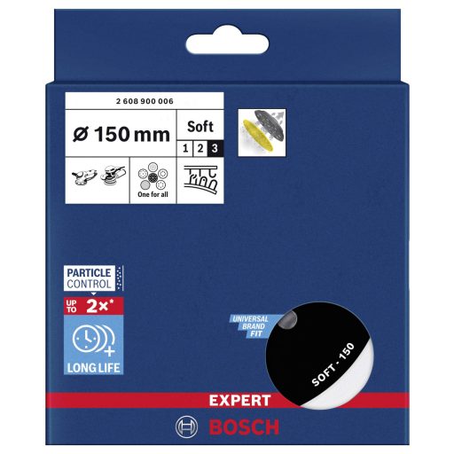Bosch Accessories 2608900006 EXPERT Multihole univerzális hátlap, 150 mm, puha Ø 150 mm