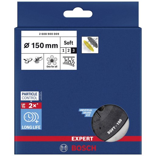 Bosch Accessories 2608900009 EXPERT Többlyukú hátlap Bosch-hoz, 150 mm, puha Ø 150 mm