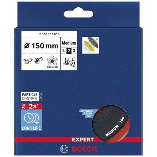 Bosch Accessories 2608900010 EXPERT Többlyukú hátlap Bosch-hoz, 150 mm, közepes Ø 150 mm