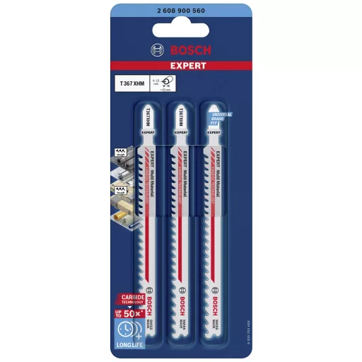 Bosch Accessories 2608900560 EXPERT Multi Material T 367 XHM szúrófűrészlap, 3 db 3 db