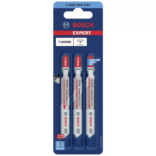Bosch Accessories 2608900565 EXPERT Carbon Fiber Clean T 108 BHM szúrófűrészlap, 3 db 3 db