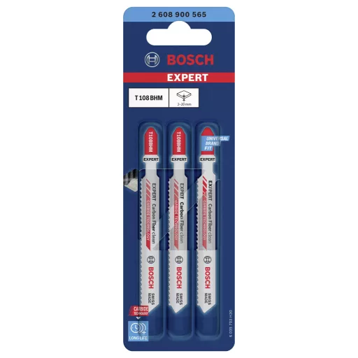Bosch Accessories 2608900565 EXPERT Carbon Fiber Clean T 108 BHM szúrófűrészlap, 3 db 3 db