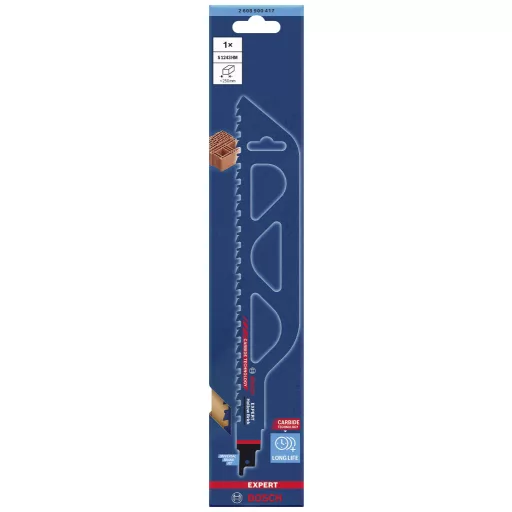 Bosch Accessories 2608900417 SZAKÉRTŐ Hollow Brick S 1243 HM dugattyús fűrészlap, 1 db Fűrészlap hossz 300 mm 1 db