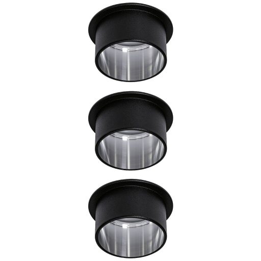 Paulmann 93383 LED-es beépíthető lámpa 19.5 W Fekete, Vas