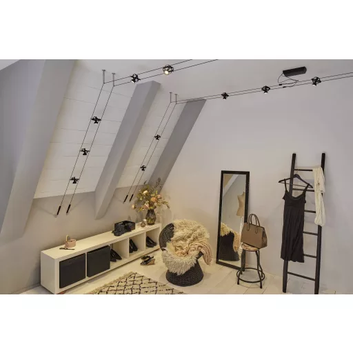 Paulmann Wire Systems 94496 Zsinóros alapkészlet Fekete (matt)