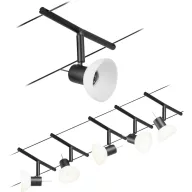   Paulmann Wire Systems 94450 Zsinóros teljes készlet GU5.3 Fekete (matt), Króm