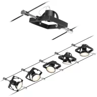   Paulmann Wire Systems 94434 Zsinóros teljes készlet GU5.3 Fekete (matt), Króm