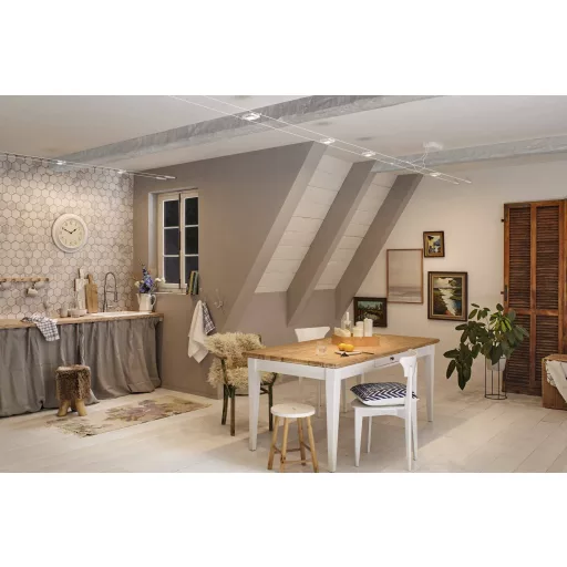 Paulmann Kisfeszültségű zsinóros rendszer lámpa 4.5 W Fehér (matt), Króm