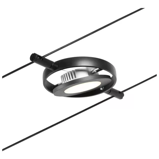 Paulmann Kisfeszültségű zsinóros rendszer lámpa 4 W LED Fekete (matt), Króm