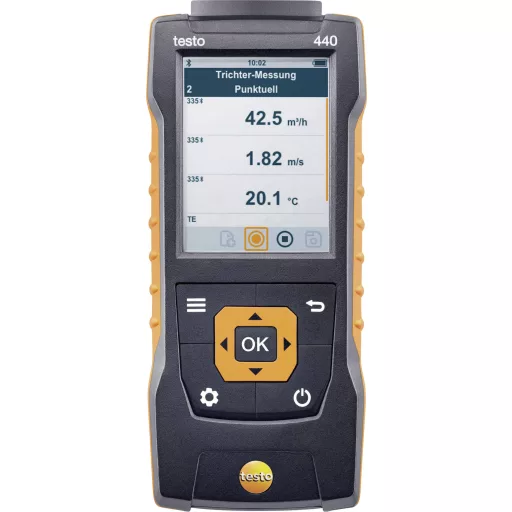 testo 440 Set RH Légnedvesség mérő Kalibráció (ISO) 0 % rF 100 % rF