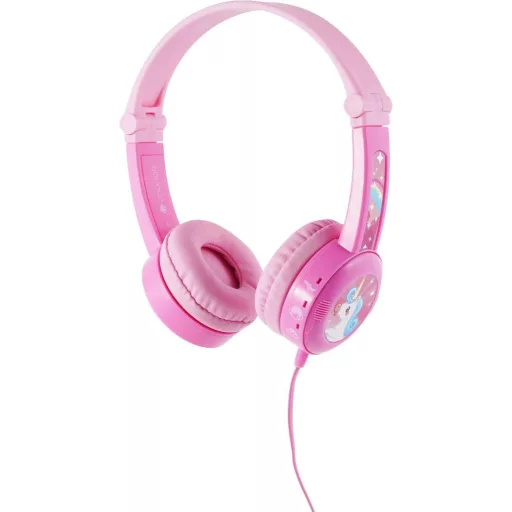 onanoff Travel On Ear headset Vezetékes Rózsaszín Összehajtható, Headset, Hangerő korlátozás Gyermek