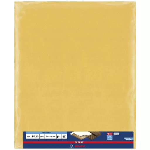 Bosch Accessories EXPERT C470 2608900962 Kézi csiszolópapír Szemcsézet 150 (H x Sz) 280 mm x 230 mm 50 db
