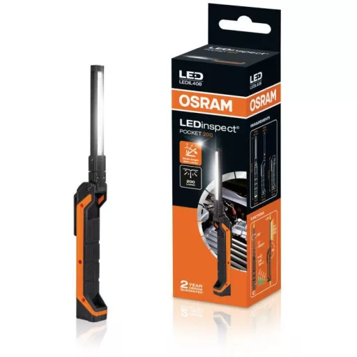 Akkus LED munkalámpa 200 lm, OSRAM LEDIL408 LEDInspect POCKET200