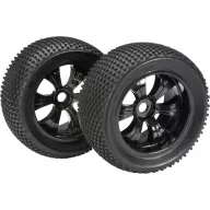   Absima 1:8 Truggy Komplett kerék Dirty 6 küllős Fekete 2 db